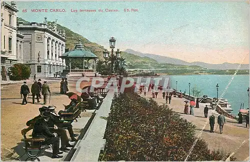 Cartes postales Monte Carlo Les terrasses du Casino