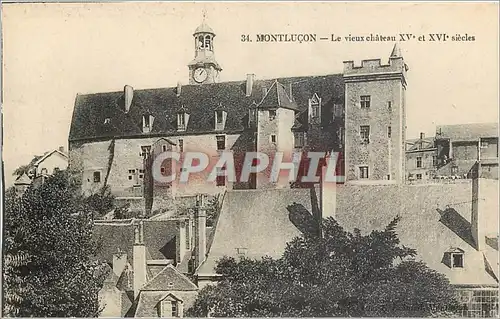 Cartes postales Montlucon Le Vieux Chateau XV et XVI