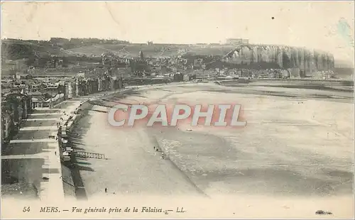 Cartes postales Mers Vue generale prise de la Falaises