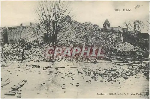 Cartes postales Ham La Guerre 1914 17 Militaria