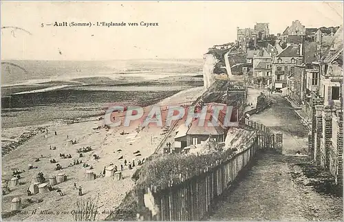 Cartes postales Ault Somme L'Esplanade vers Cayeux