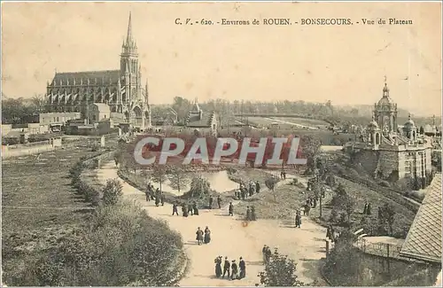 Ansichtskarte AK Environs de Rouen Bonsecours Vue du Plateau