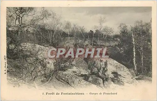 Cartes postales Foret de Fontainebleau Gorges de Franchard