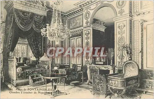 Ansichtskarte AK Palais de Fontainebleau Chambre a Coucher de Napoleon