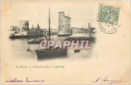Cartes postales La Rochelle L'Entree du Port