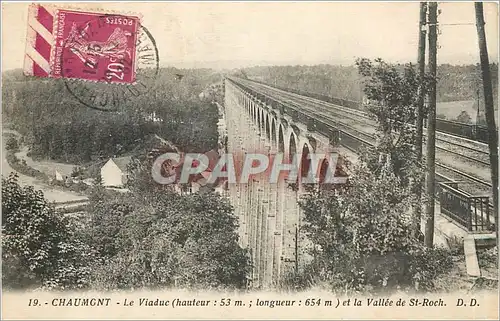 Ansichtskarte AK Chaumont Le Viaduc et la Vallee de St Roch