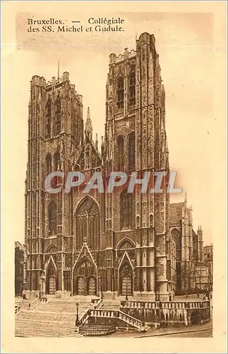 Cartes postales Bruxelles Collegiale de SS Michel et Gudule