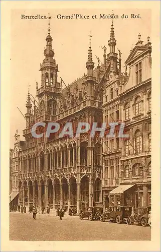 Ansichtskarte AK Bruxelles Grand Place et Maison du Roi