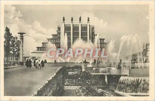 Cartes postales Exposition Universelle Bruxelles 1935 Les fontaines