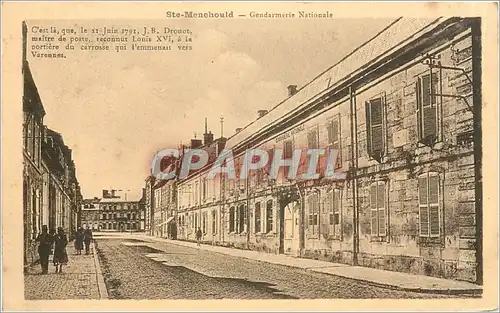 Cartes postales Ste Menehould Gendarmerie Nationale