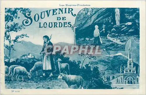 Cartes postales Les Hautes Pyrenees Souvenir de Lourdes