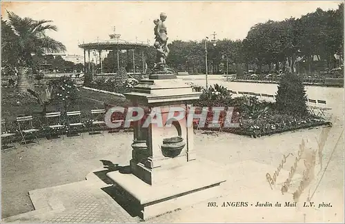 Cartes postales Angers Jardin du Mail