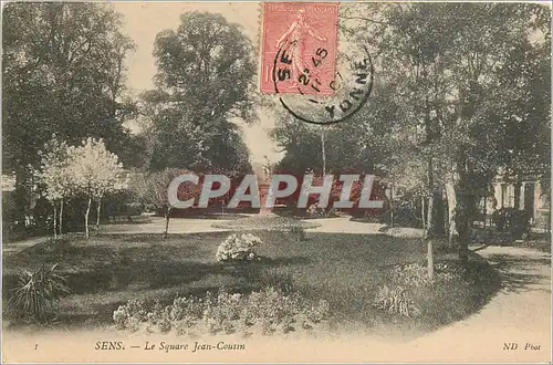 Cartes postales Sens Le Square Jean Cousin