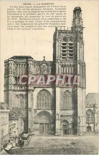 Cartes postales Sens La Cathedrale