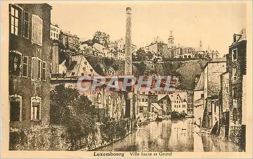 Cartes postales Luxembourg Ville haute et Grund