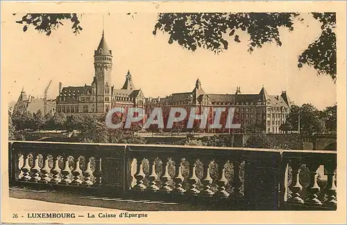 Cartes postales Luxembourg La Caisse d'Epargne