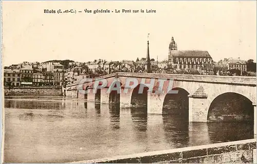 Cartes postales Blois L et C Vue generale Le Pont sur la Loire