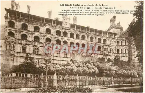 Cartes postales Les grands Chateaux des bords de la Loire Chateau de Blois Facade Francois