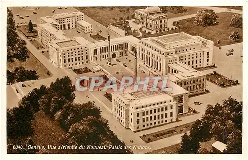 Cartes postales Geneve Vue aerienne du Nouveau Palais des Nations