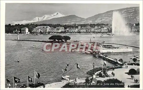 Cartes postales Geneve La Rade et la Jetee des Paquis