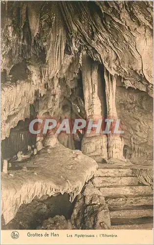 Cartes postales Grottes de Han Les Mysterieuses l'Alhambra