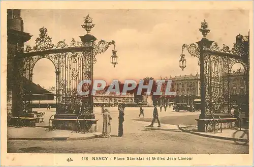 Cartes postales Nancy Place Stanislas et Grilles Jean Lamour