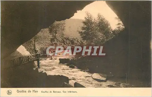 Cartes postales Grottes de Han Gouffre de Belvaux Vue Interieure