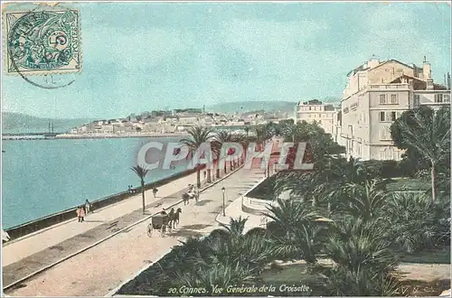 Cartes postales Cannes Vue Generale de la Croisette