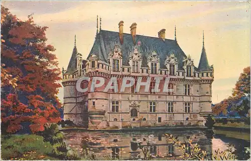Cartes postales Chateaux de la Loire Chateau d'Azay le Rideau