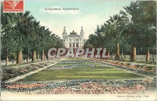 Ansichtskarte AK Monte Carlo Le Casino et Jardins Les Boulingrins