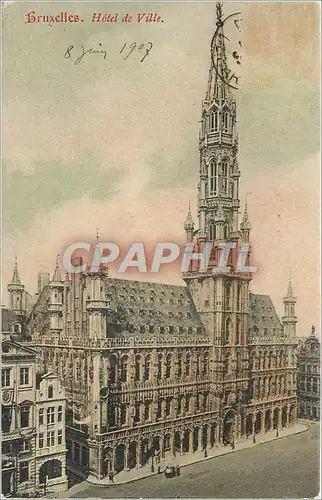 Cartes postales Bruxelles Hotel de Ville