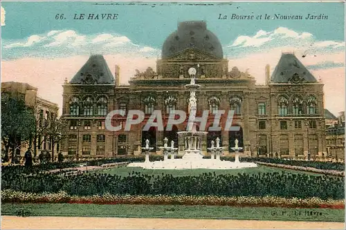 Cartes postales Le Havre La Bourse et le Nouveau Jardin