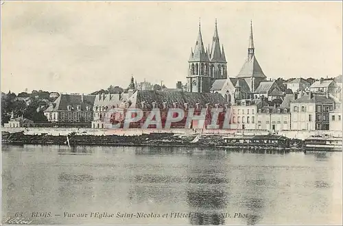 Cartes postales Blois Vue sur l'Eglise Saint Nicolas