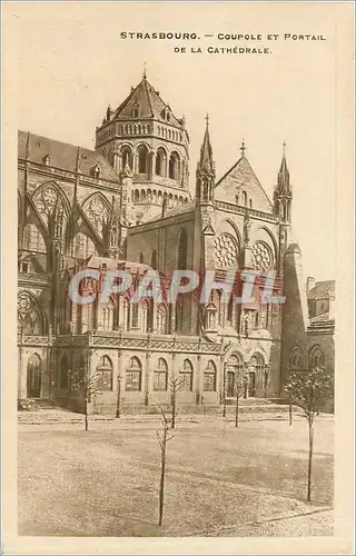 Cartes postales Strasbourg Coupole et Portail de la Cathedrale