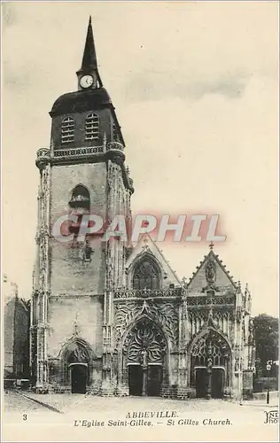 Cartes postales Abbeville L'Eglise Saint Gilles