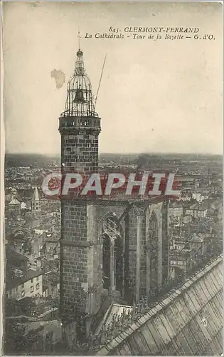 Ansichtskarte AK Clermont Ferrand La Cathedrale Tour de la Bayette G d'O