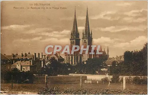 Ansichtskarte AK La Delivrande Panorama La Basilique vue de la Vierge Fidele