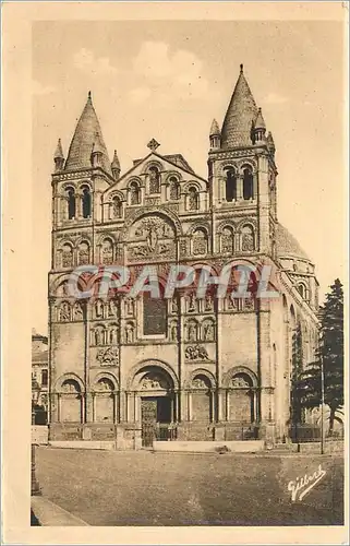 Cartes postales AGA Angouleme Cathedrale St Pierre facade