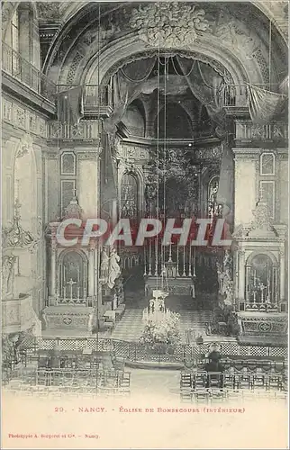 Cartes postales Nancy Eglise de Bonsecours Interieur