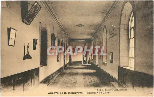 Cartes postales Abbaye de la Meilleraye Interieur du Cloitre