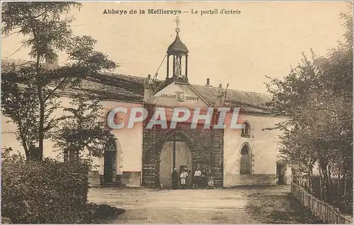 Ansichtskarte AK Abbaye de la Meilleraye Le portail d'Entree