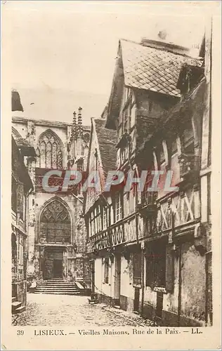 Cartes postales Lisieux Vieilles Maisons Rue de la Paix