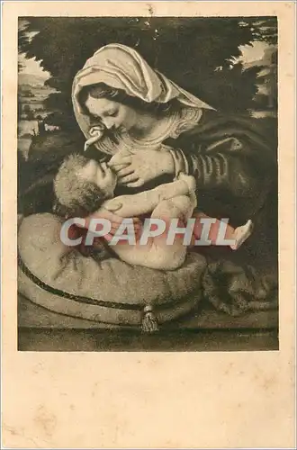 Cartes postales Solario fec Paris La Vierge au coussin vert