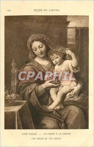 Cartes postales Musee du Louvre Pierre Mignard La Vierge a la Grappe