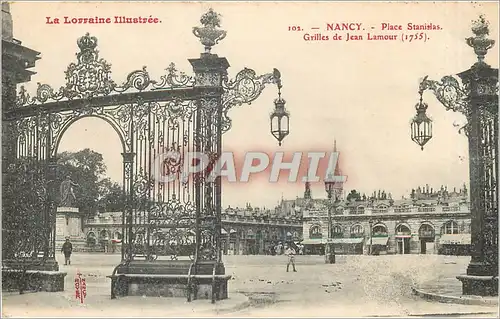 Ansichtskarte AK La Lorraine Illustree Nancy Place Stanislas Grilles de Jean Lamour