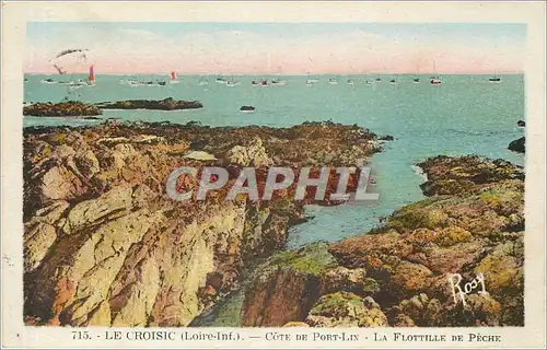 Cartes postales Le Croisic Loire Inf Cote de Port Lin La Flottille de Peche