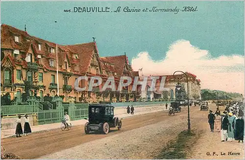 Cartes postales Deauville Le Casino et Normandy Hotel