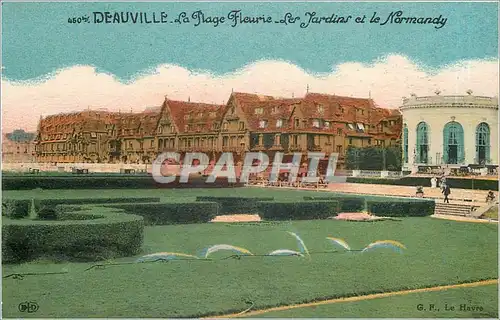 Cartes postales Deauville La Plage Fleurie Les Jardins et le Normandy