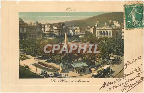 Cartes postales Oran La Place d'Armes