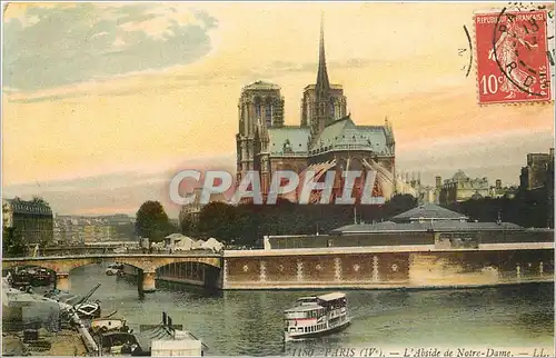 Ansichtskarte AK Paris L'Abside de Notre Dame